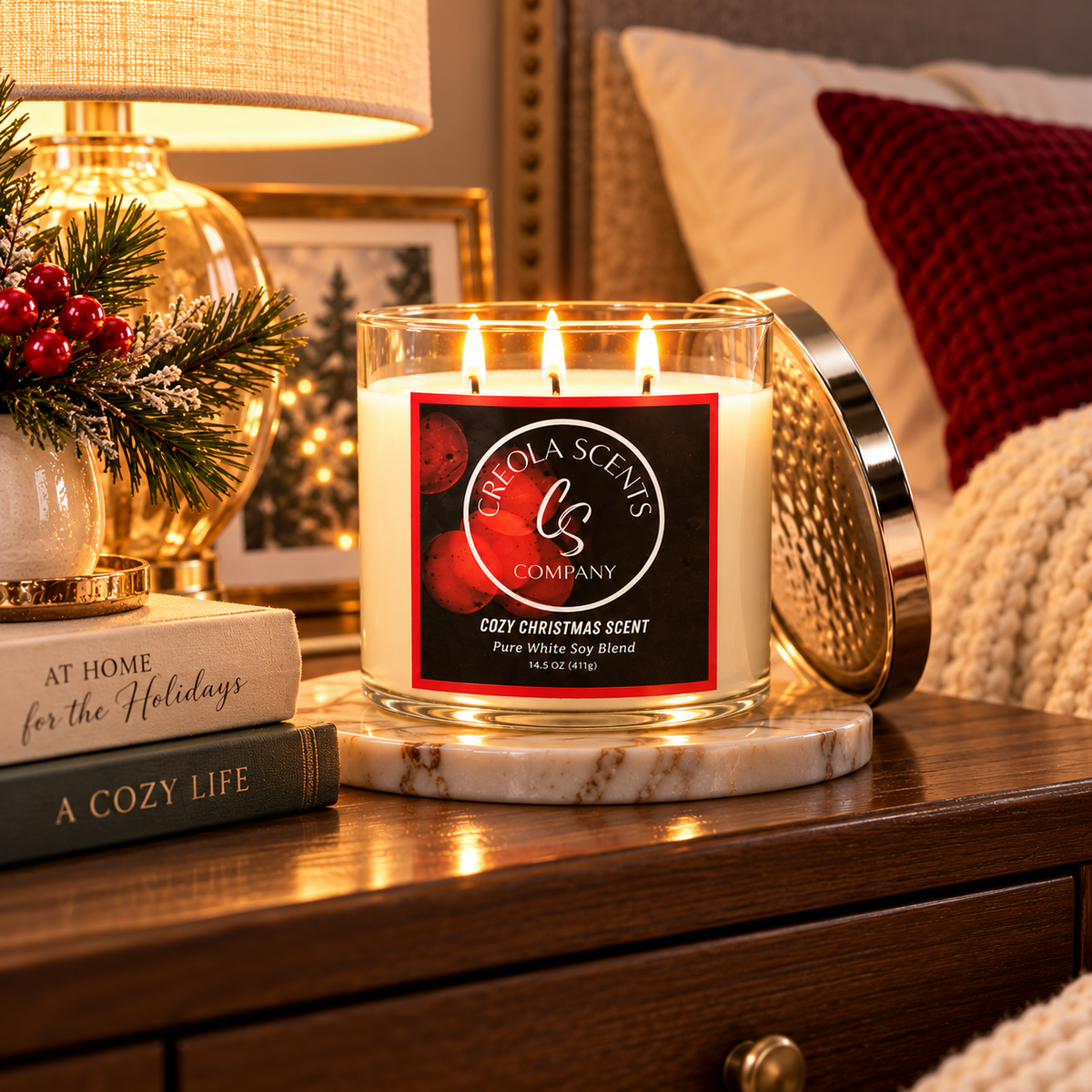 Cozy Christmas Scented Candle – A Winter Wonderland in Every Light!
