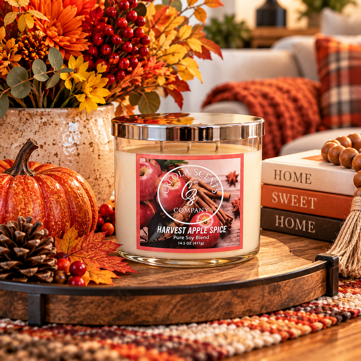 Harvest Apple Spice Scented Candle