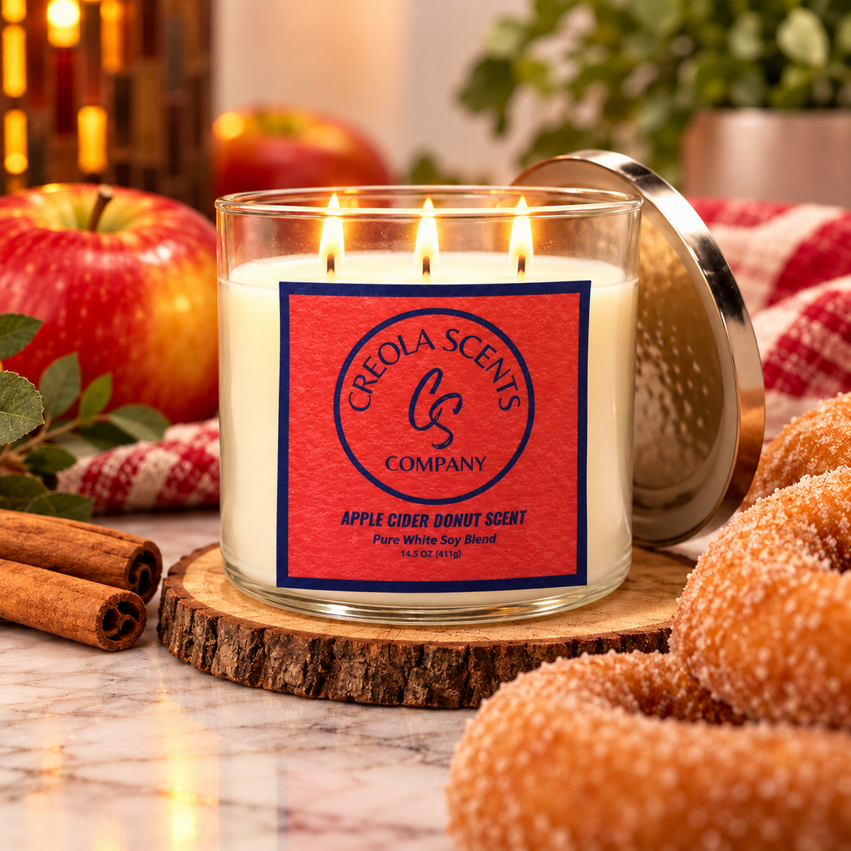 Apple Cider Donut Scented Candle