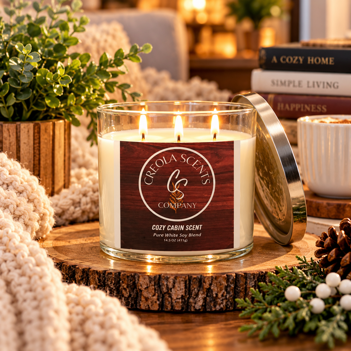 Cozy Cabin Scented Candle – Your Perfect Cozy Escape!
