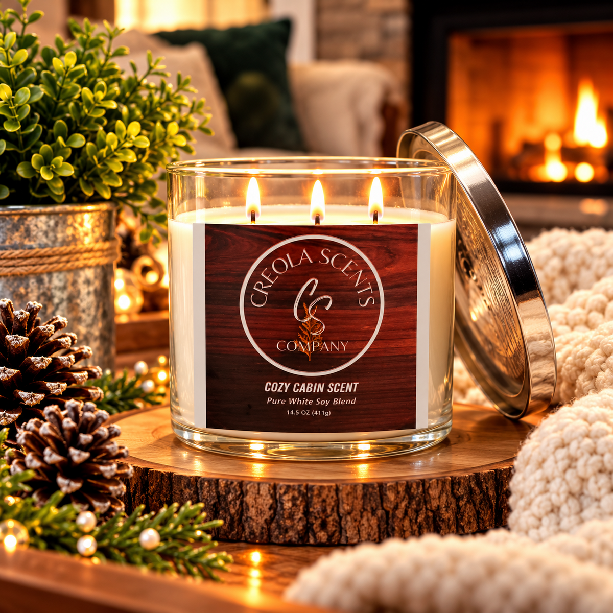 Cozy Cabin Scented Candle – Your Perfect Cozy Escape!