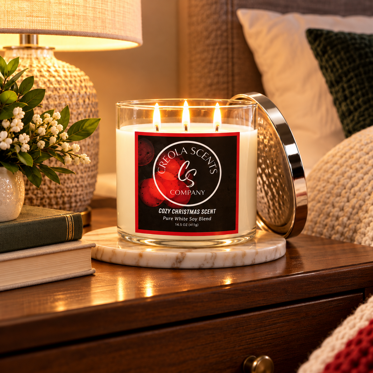Cozy Christmas Scented Candle – A Winter Wonderland in Every Light!