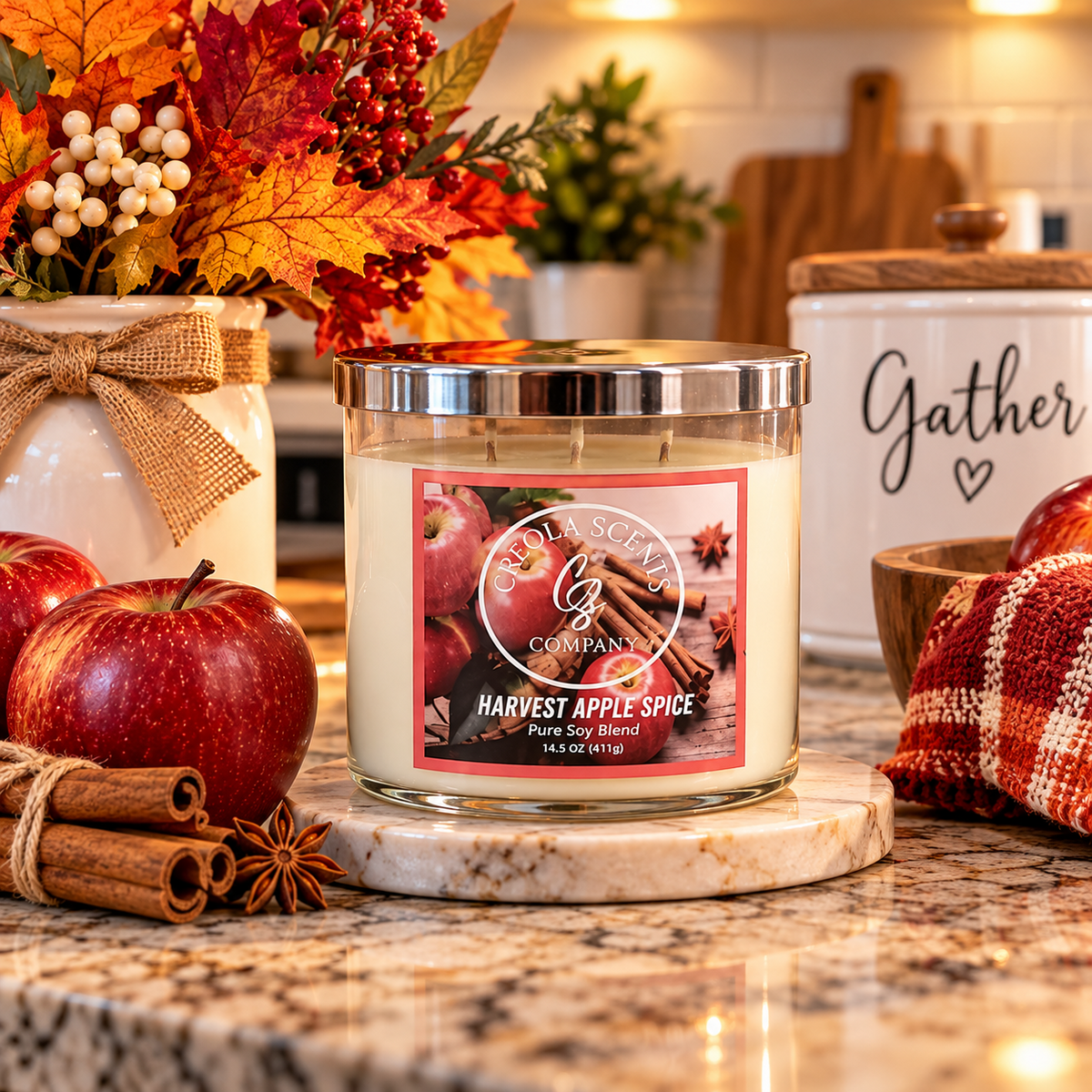 Harvest Apple Spice Scented Candle