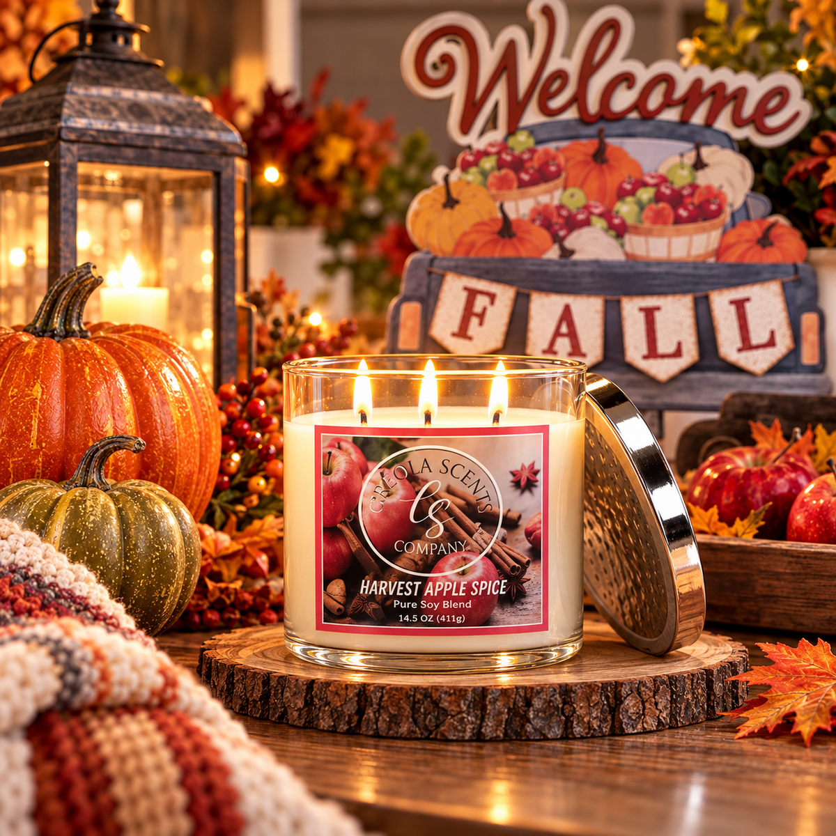 Harvest Apple Spice Scented Candle
