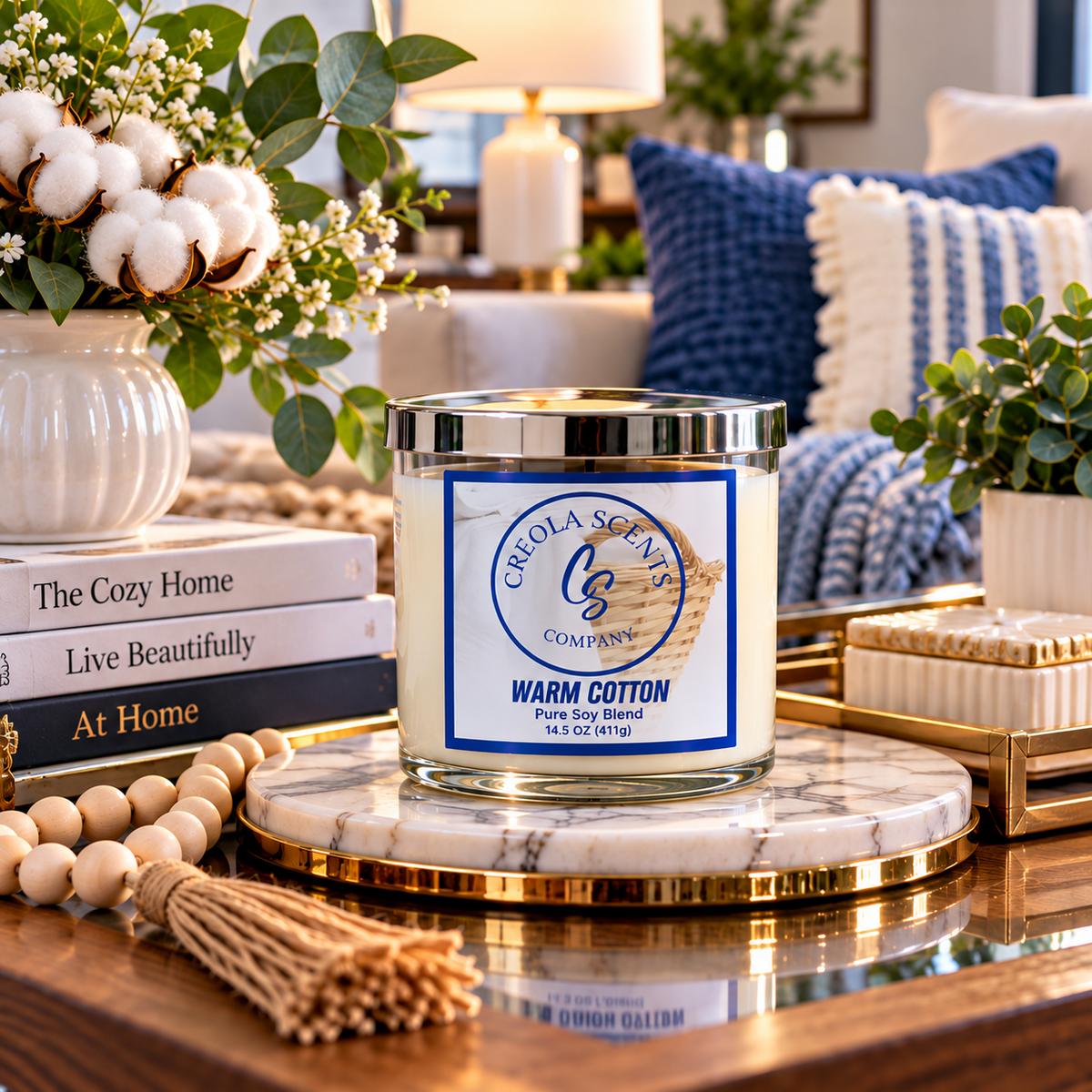 ✨ Warm Cotton Scented Candle – A Customer Favorite!